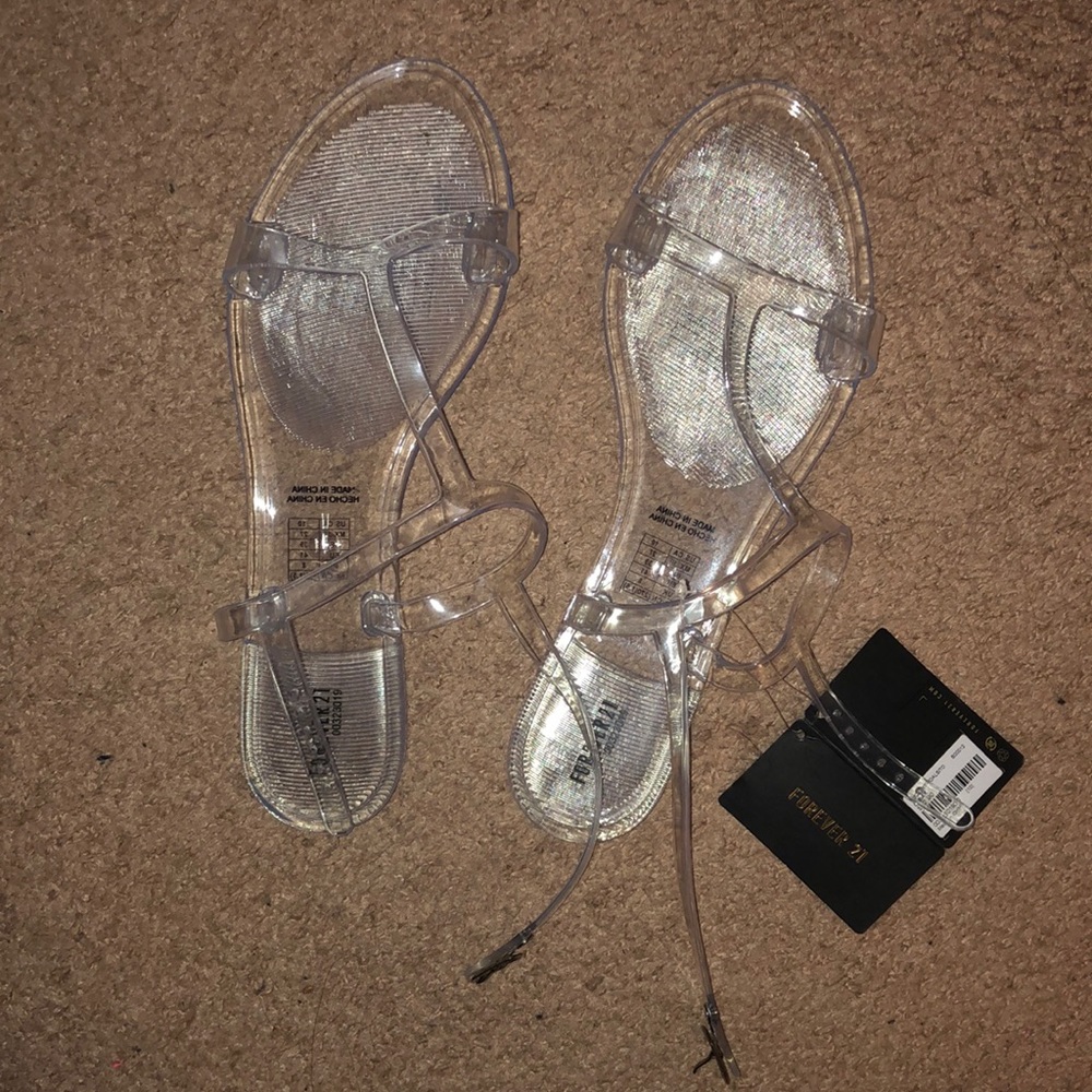 Forever 21 size 10 jelly sandals